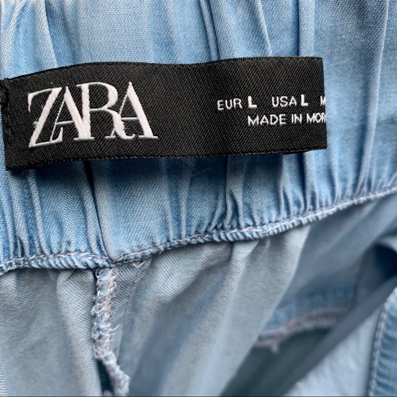 Zara | L | Wide Leg Cropped Pants - Picture 4 of 9
